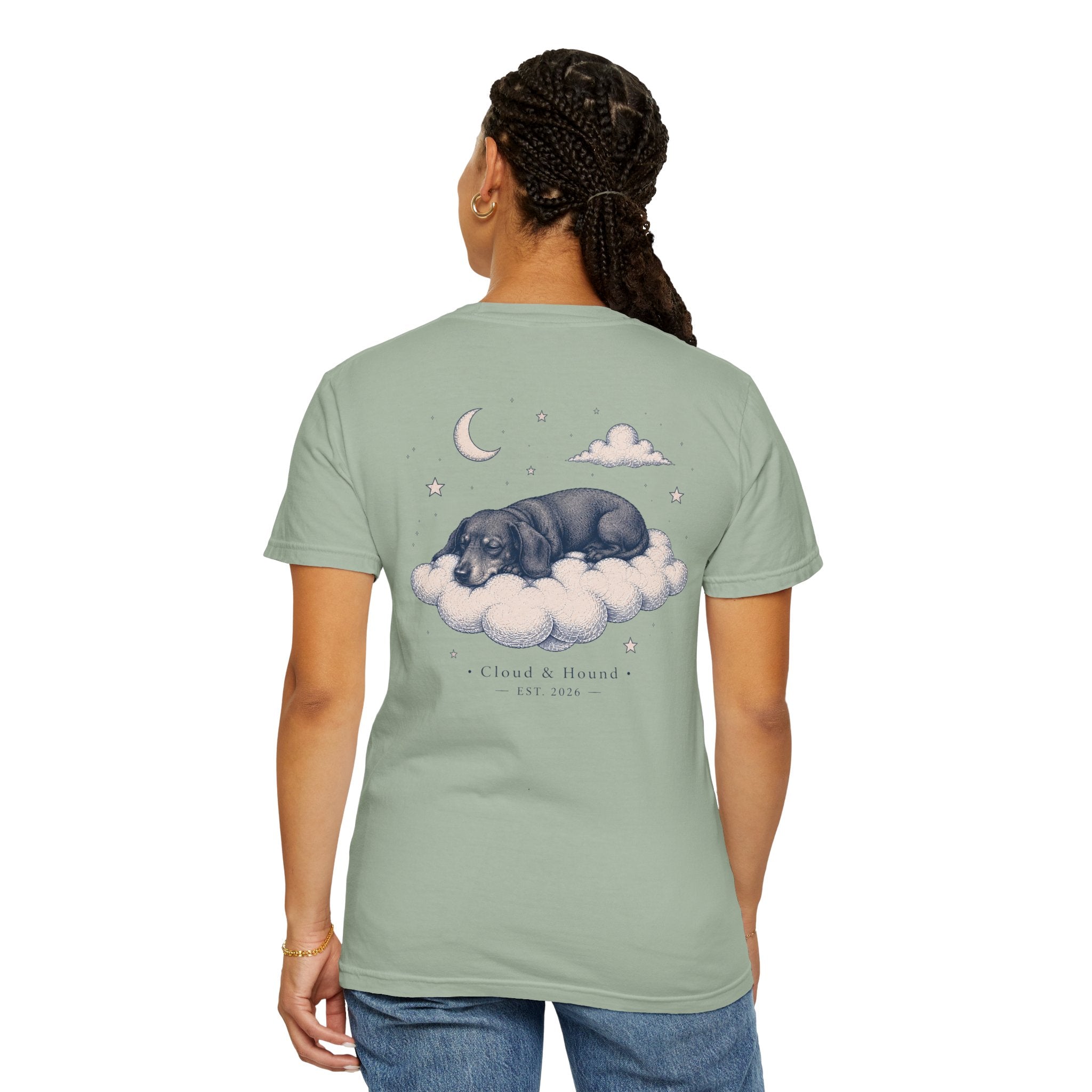 Dachshund on a cloud – Black Dachshund