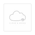 A kiss-Cut Sticker “Cloud & Hound”
