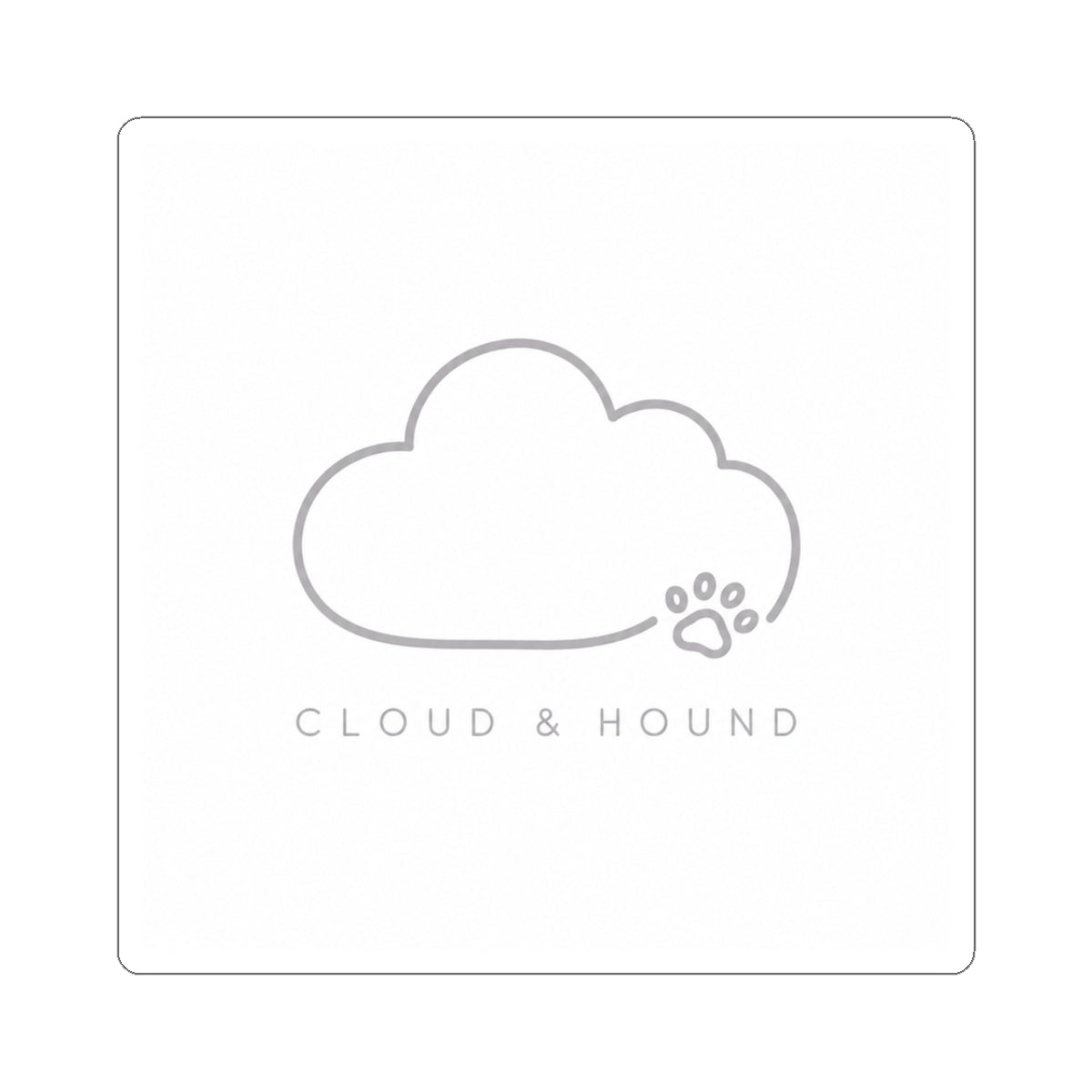 A kiss-Cut Sticker “Cloud & Hound”