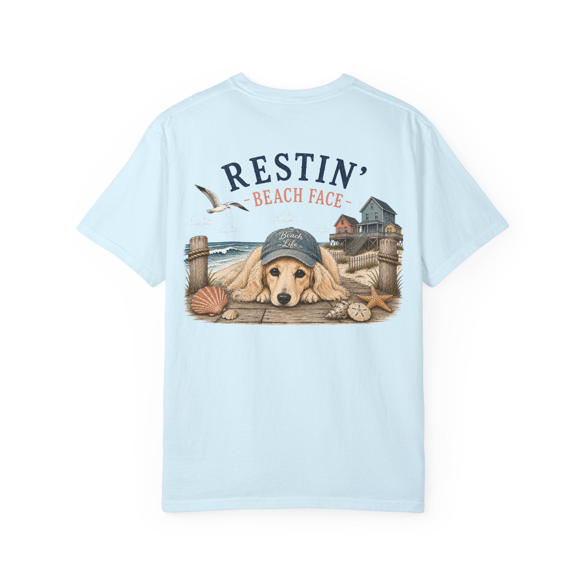T-Shirt — "Resting Beach Face" Dachshund Graphic Tee