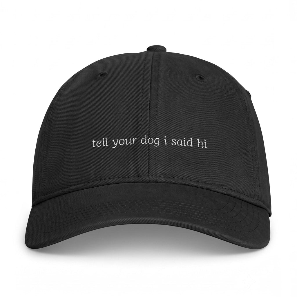 “tell your dog i said hi” cap