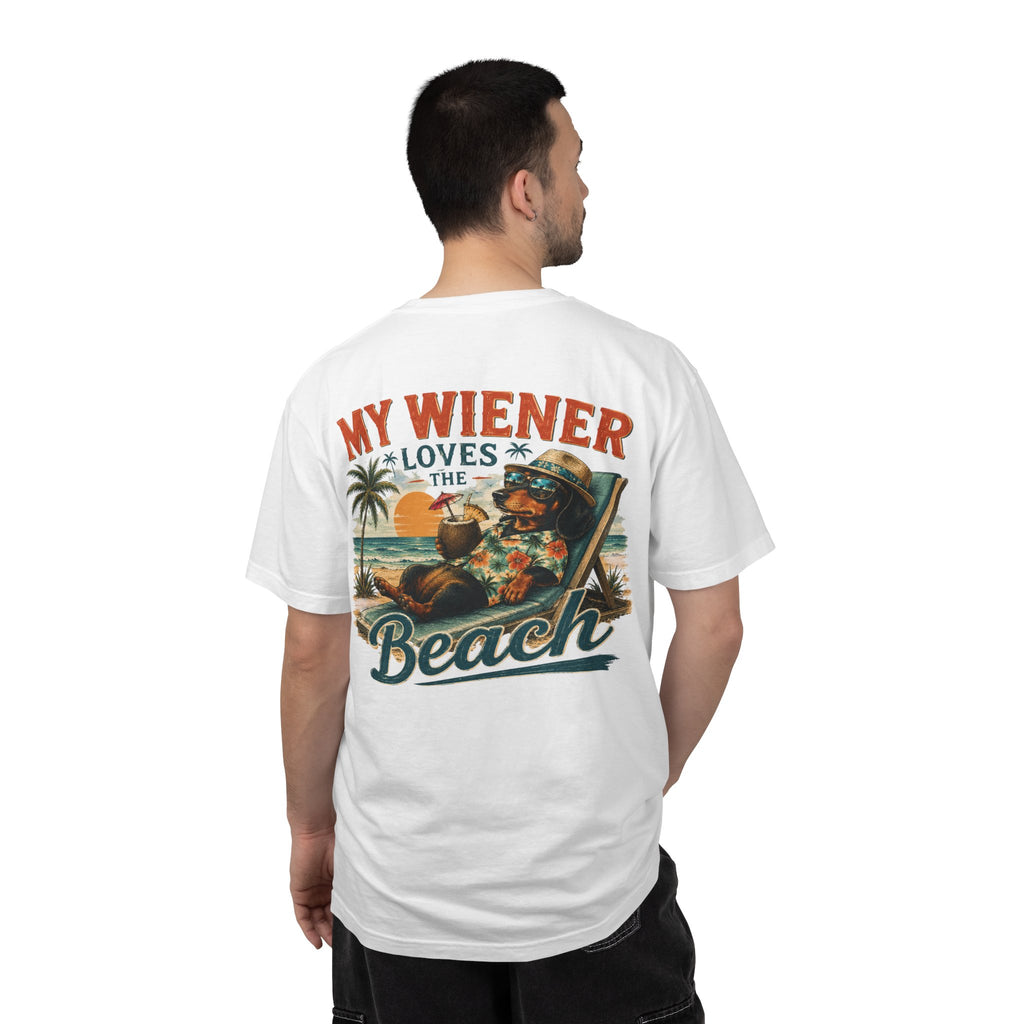 T-Shirt — "My winner loves the beach" Dachshund Graphic Tee