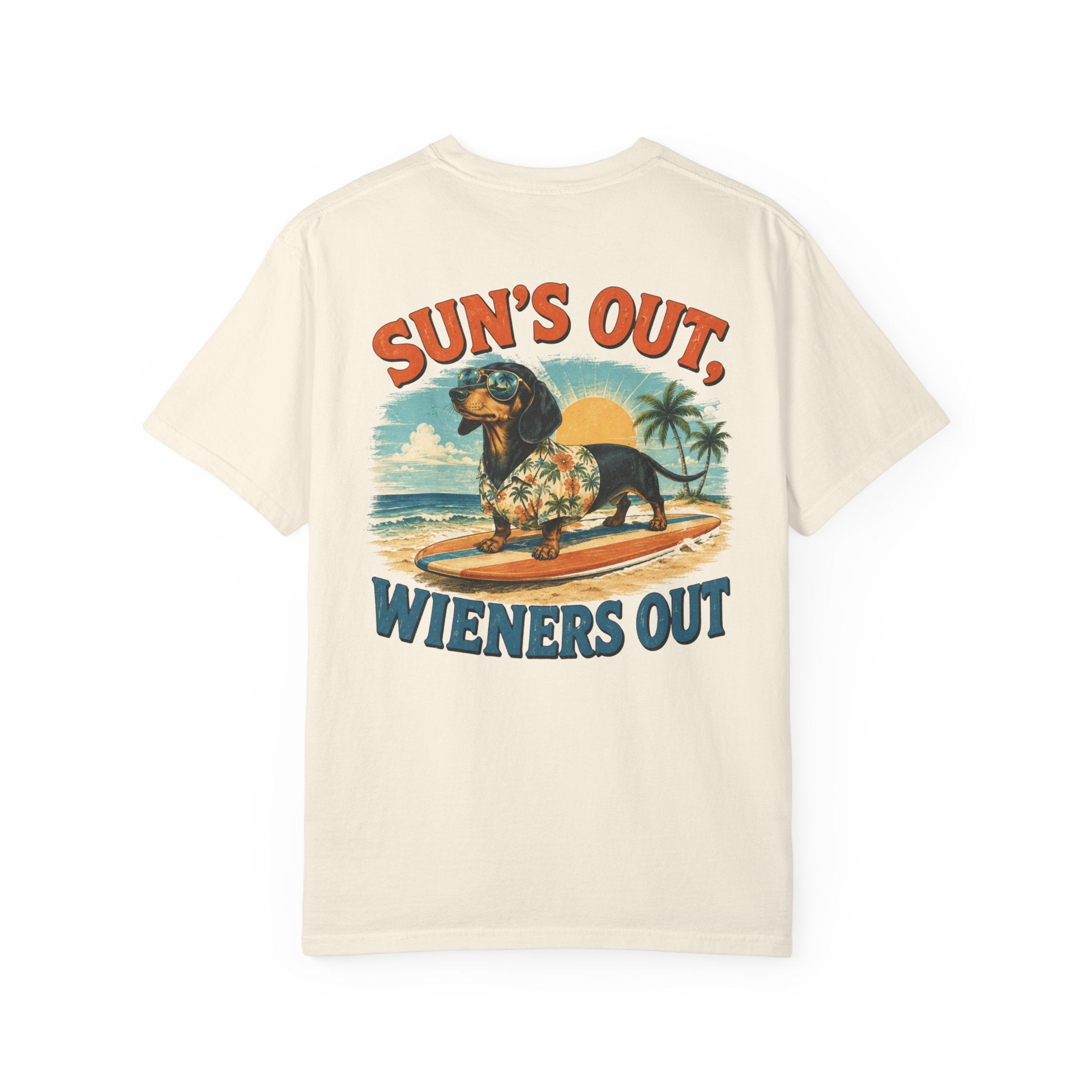 T-Shirt — "Sun’s out winners out" Dachshund Graphic Tee