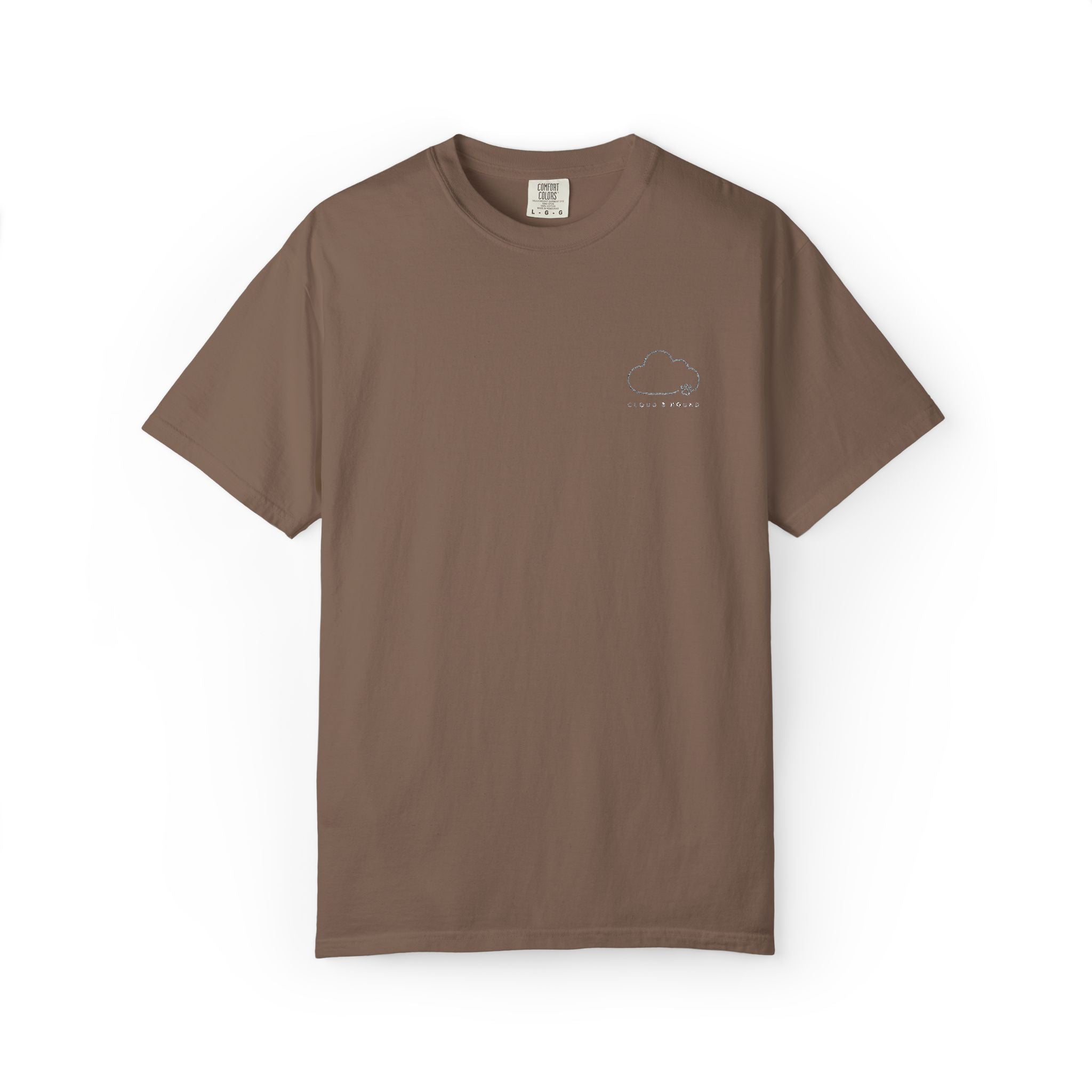 Minimal Cloud Tee — Small Chest Cloud Graphic T-Shirt