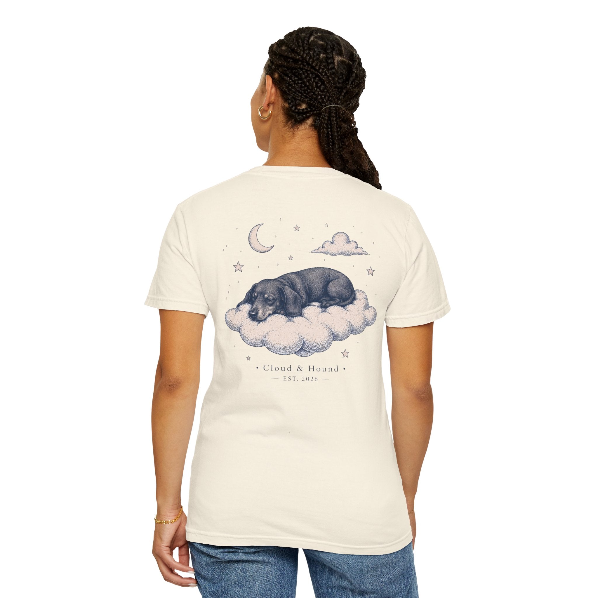 Dachshund on a cloud – Black Dachshund