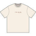 “I love my dog” box tee