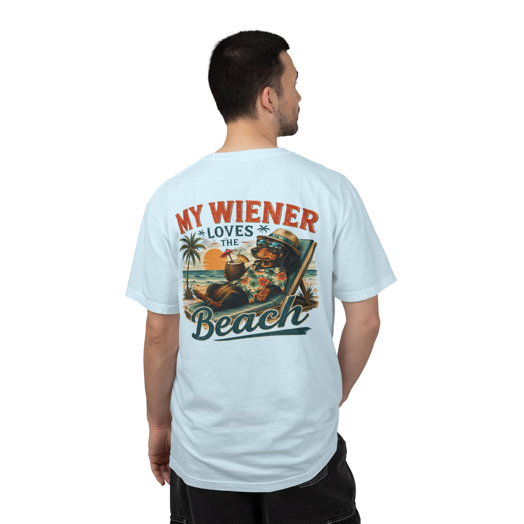 My wiener loves the beach