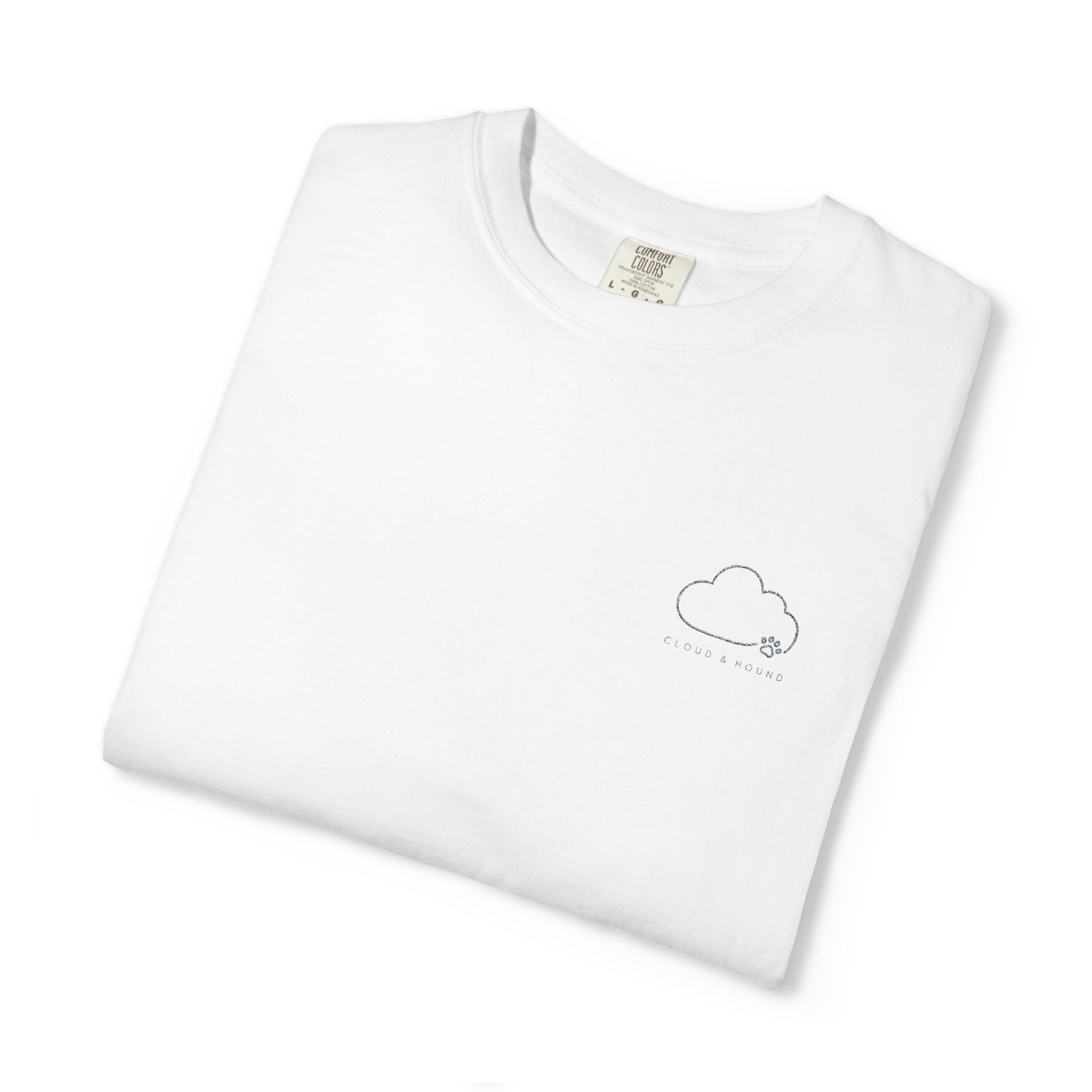 Minimal Cloud Tee — Small Chest Cloud Graphic T-Shirt