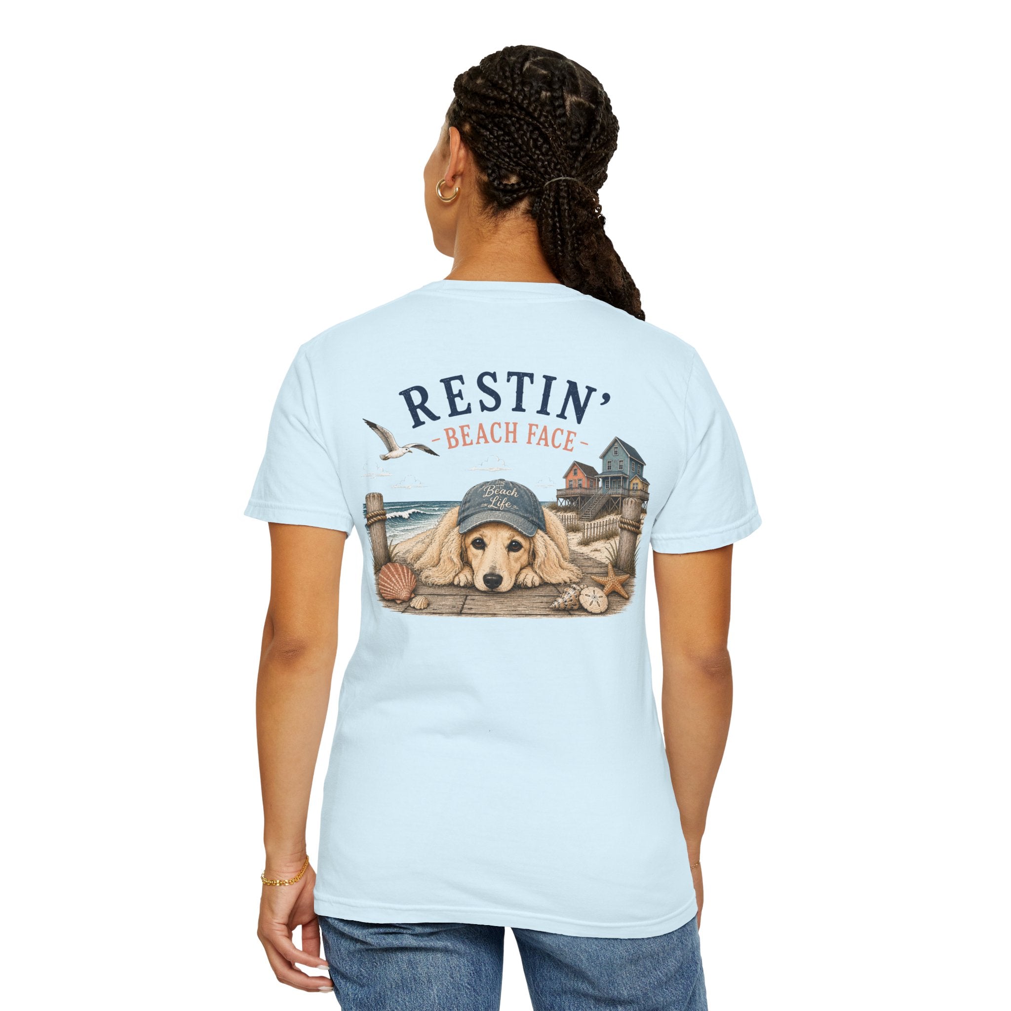 Resting Beach Face – Cream Dachshund