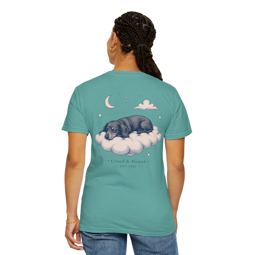 T-Shirt — "Dachshund on a cloud" Dachshund Graphic Tee