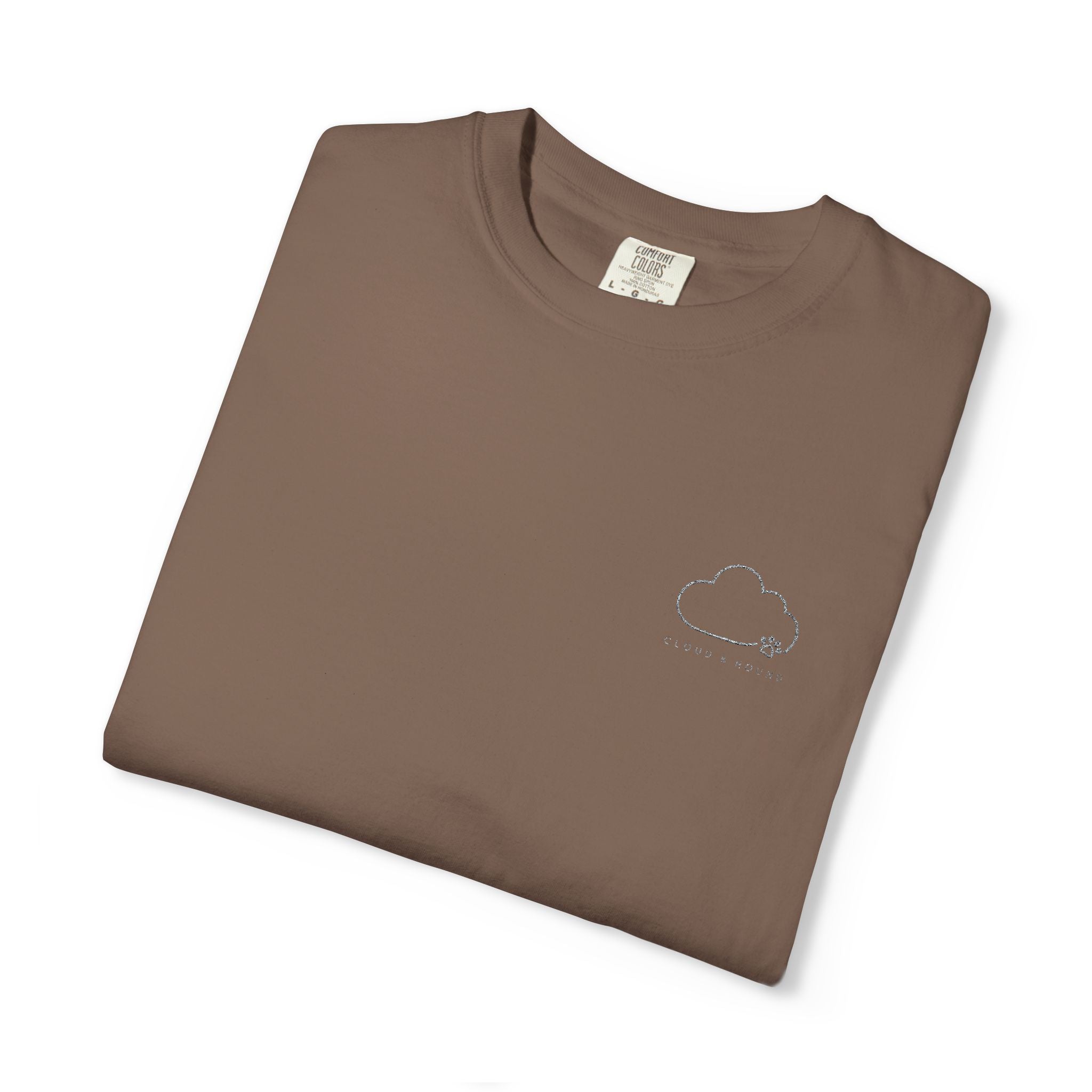 Minimal Cloud Tee — Small Chest Cloud Graphic T-Shirt