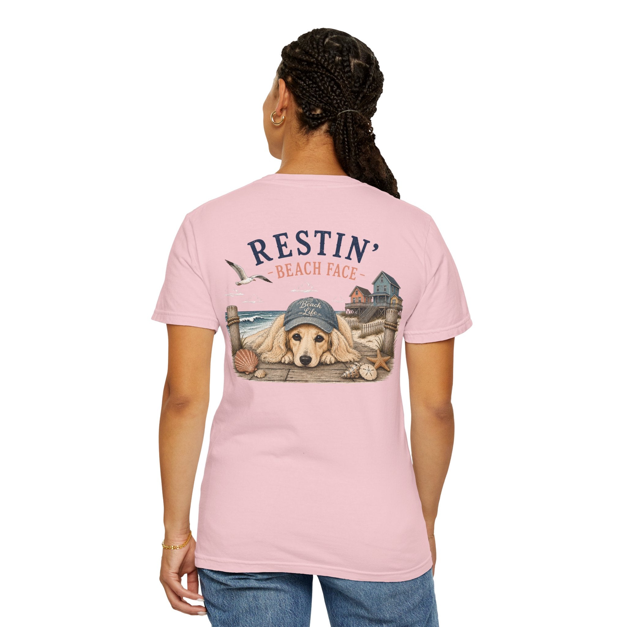 Resting Beach Face – Cream Dachshund