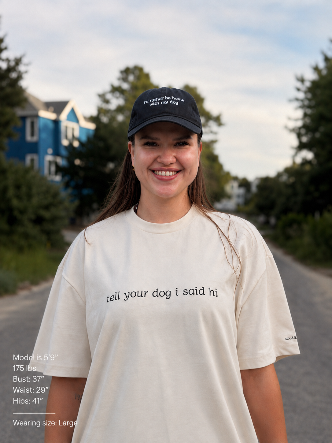 "tell your dog I said hi” light box tee