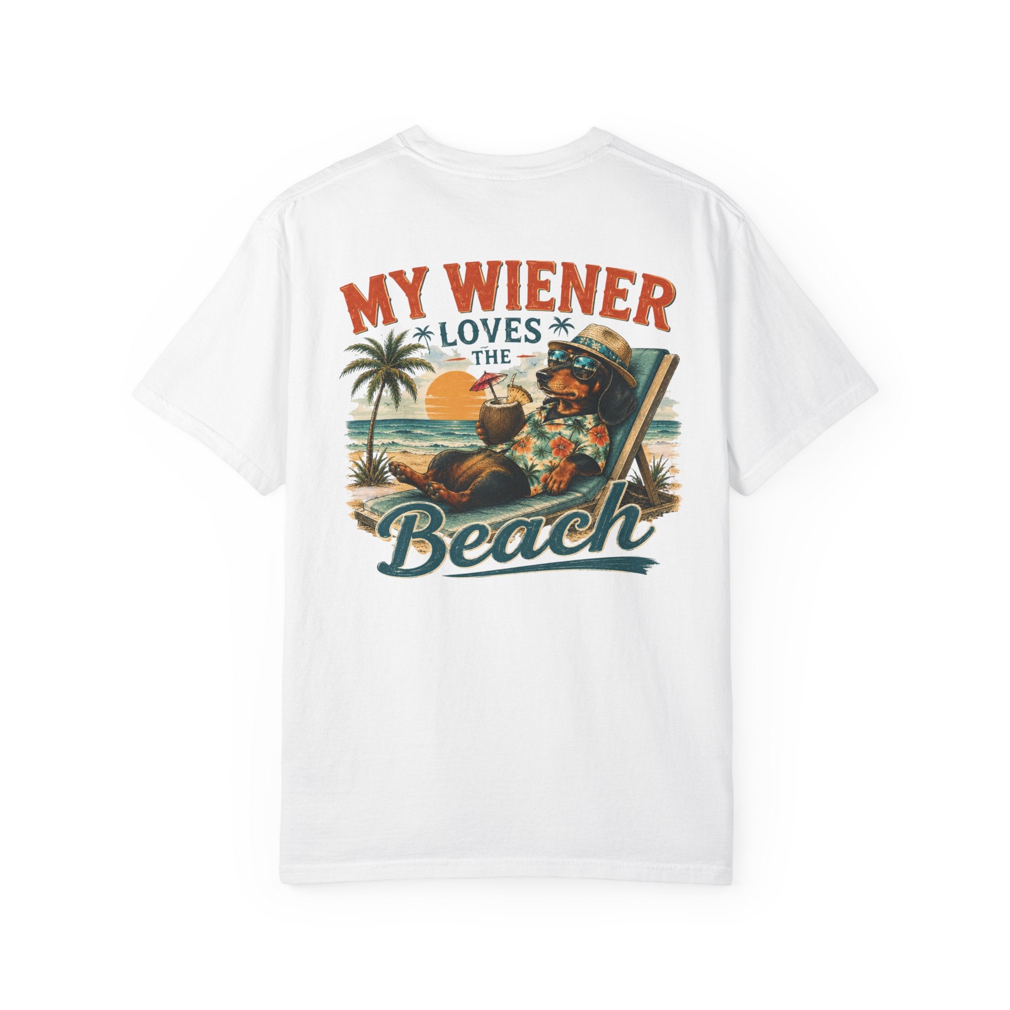 T-Shirt — "My winner loves the beach" Dachshund Graphic Tee