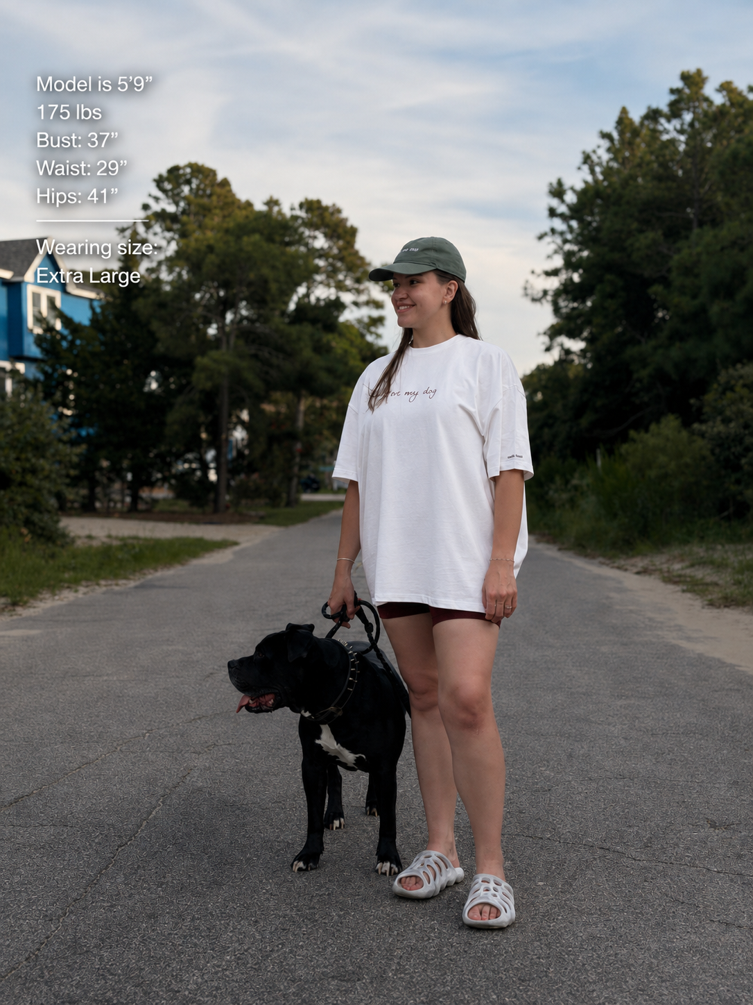 “I love my dog” light box tee