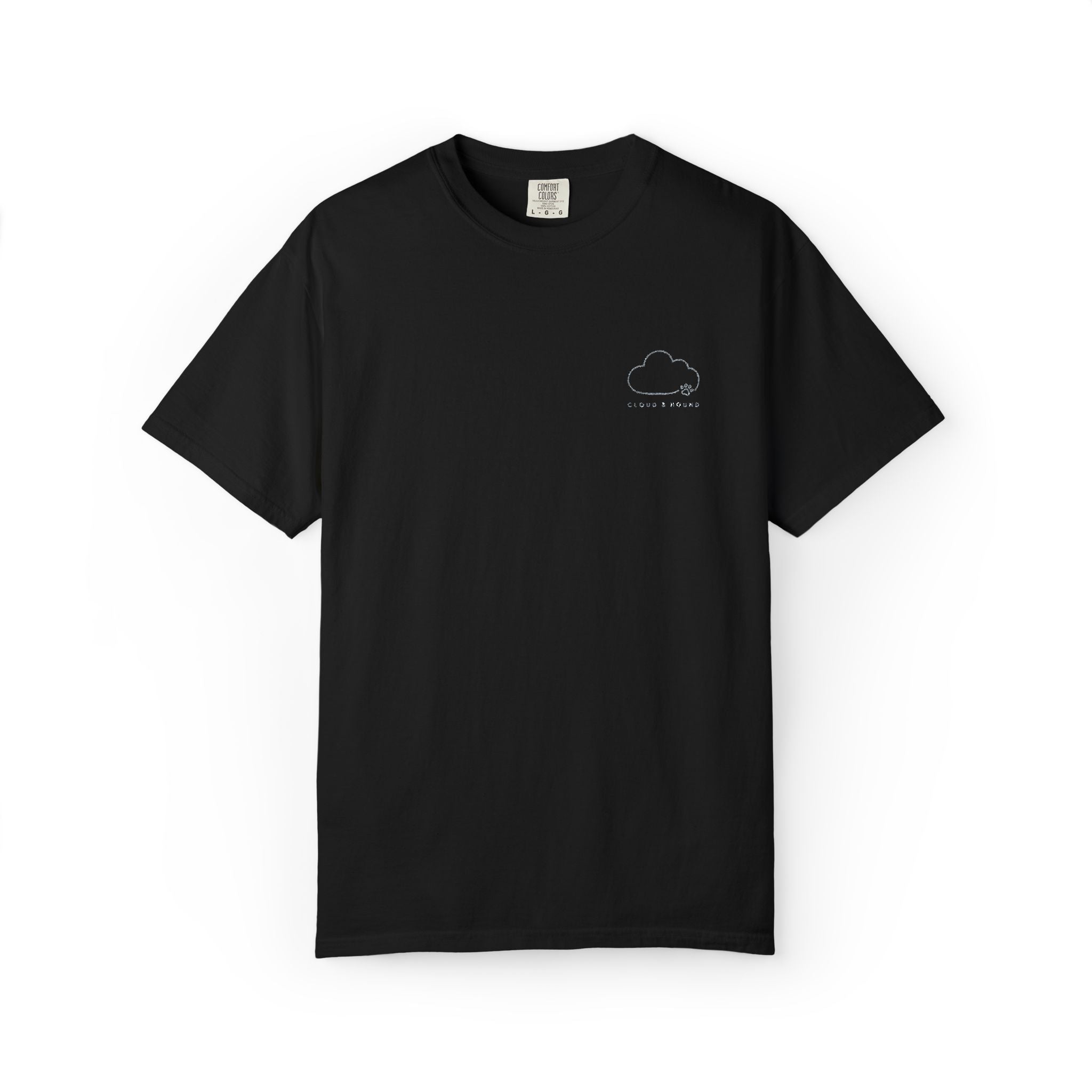 Minimal Cloud Tee — Small Chest Cloud Graphic T-Shirt