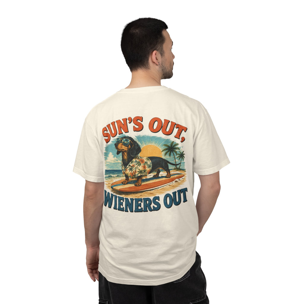 T-Shirt — "Sun’s out winners out" Dachshund Graphic Tee