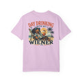 T-shirt — "Day drinking with my wiener" Dachshund Graphic Tee