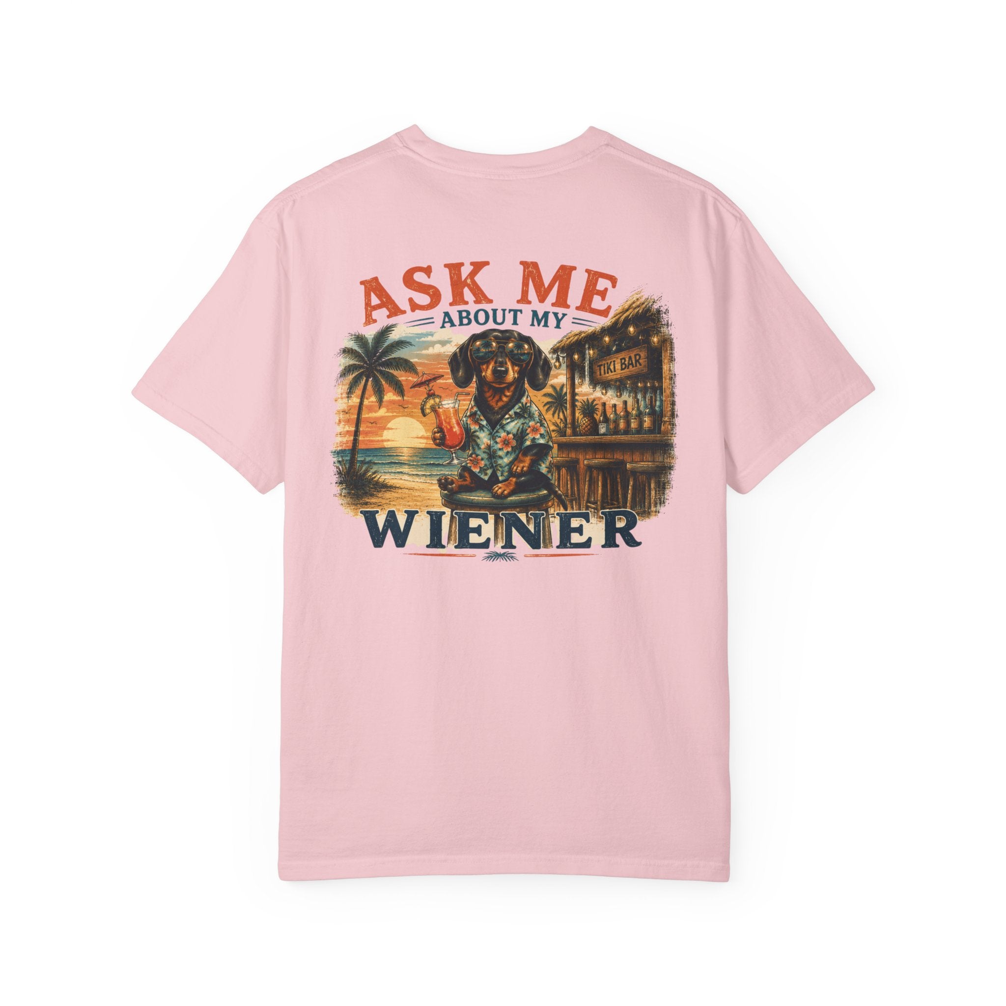T-shirt — "Ask me about my wiener" Dachshund Graphic Tee