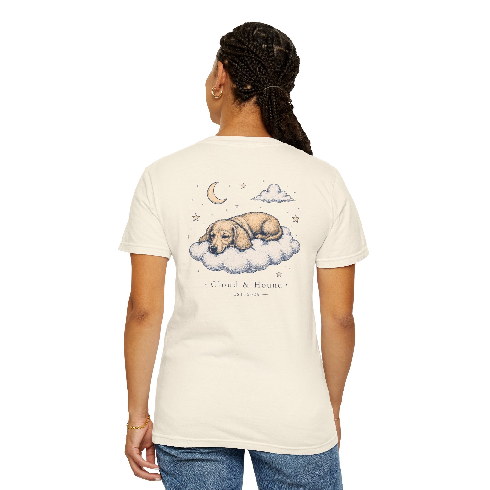 Dachshund on a cloud – Cream Dachshund