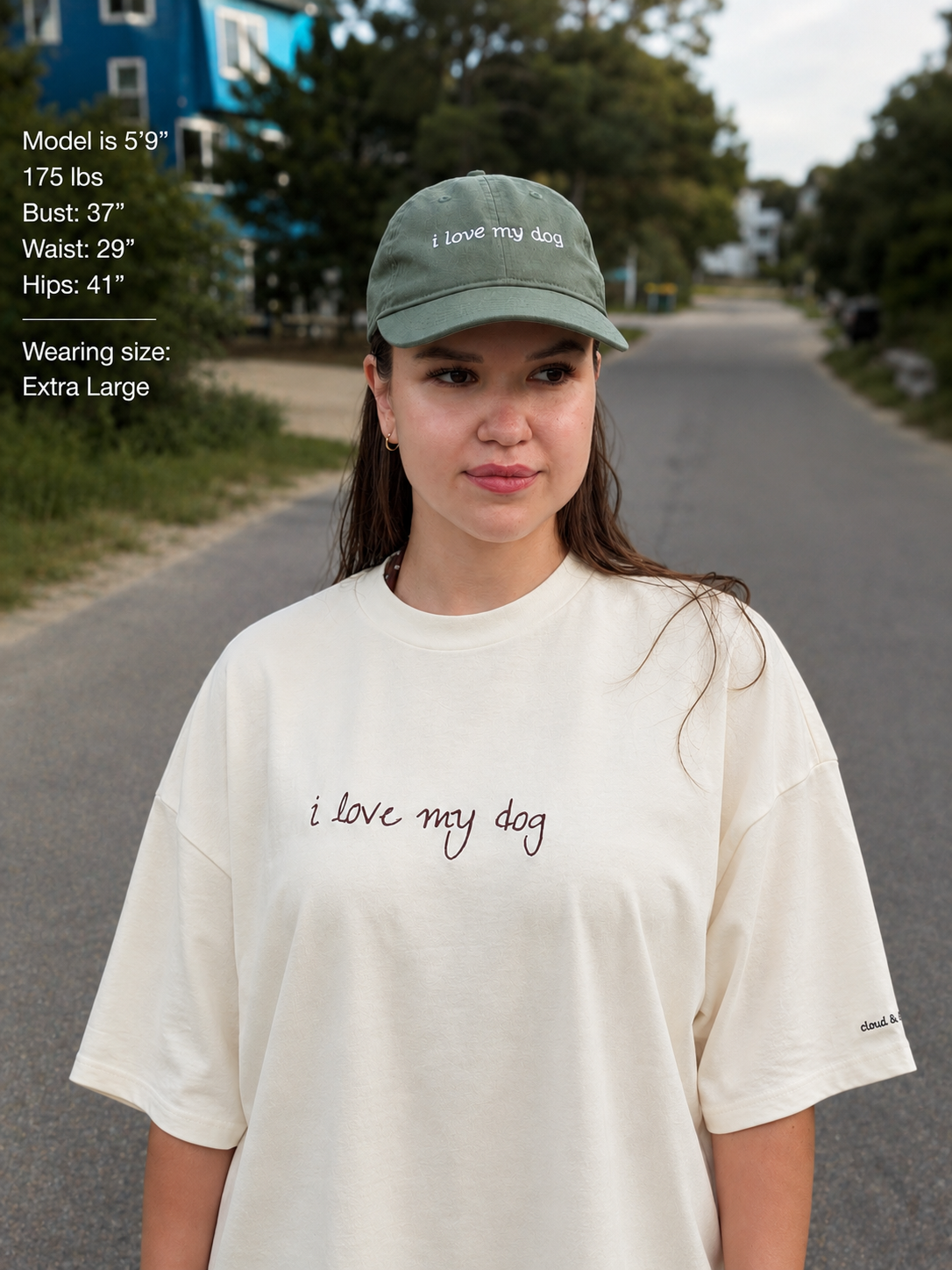 “I love my dog” light box tee