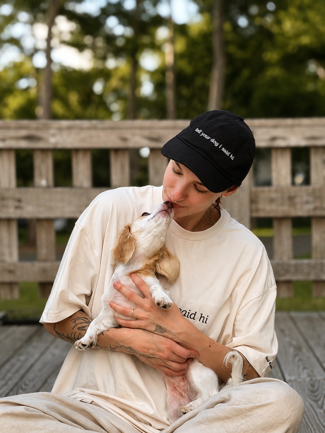 “tell your dog i said hi” cap