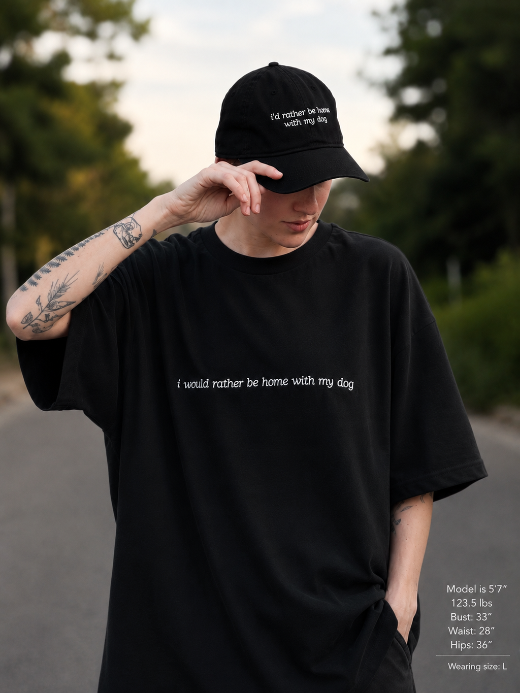 “i’d rather be home with my dog” cap